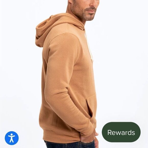 Threads 4 Throughts The Essential Long Sleeve Embroidery Hoodie Orange 14 Nwt - Picture 2 of 6